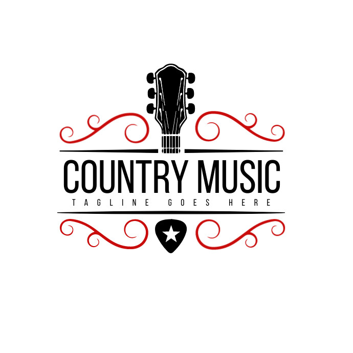 classic Country music logo/music club/audio l template