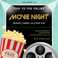 Classic Movie Watch Party Invitation Instagram 帖子 template