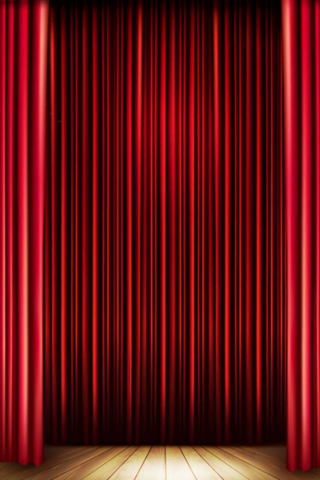Classic Red Theater Curtain Stage Template | PosterMyWall