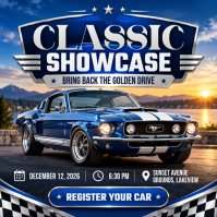Sort Classic Car Showcase Message Instagram Template