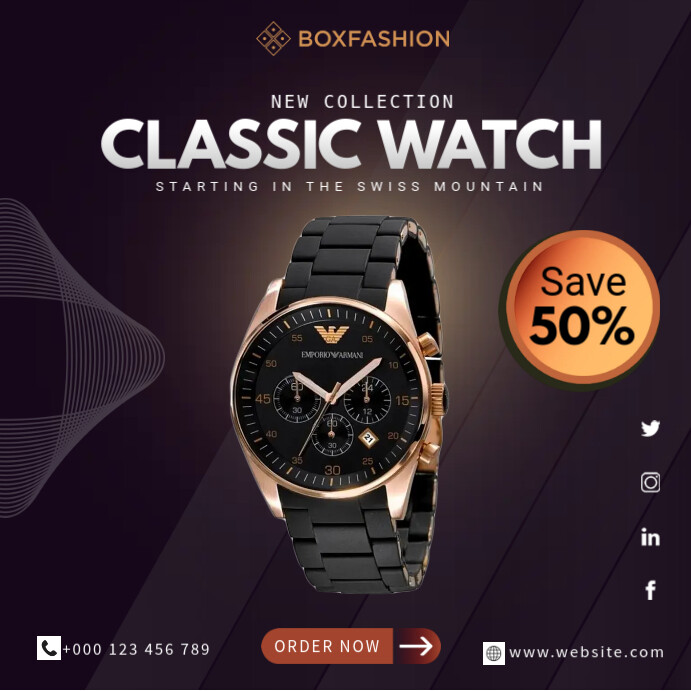Poster. Watch Collection Copy of Classic Watch Collection | PosterMyWall