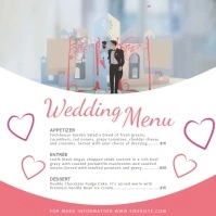Classic Wedding Menu Square Video template