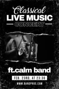 Classical Live Music Affiche template