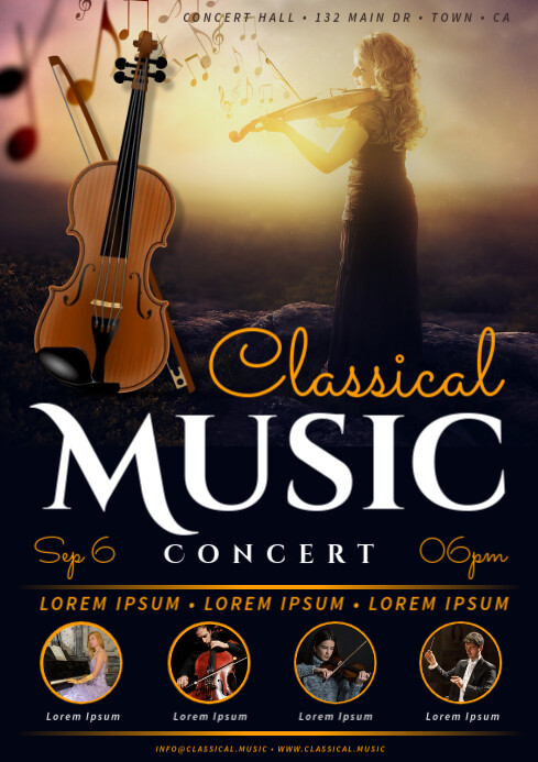 Copy of CLASSICAL MUSIC CONCERT POSTER - PosterMyWall