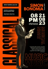 Classical Music Event A4 template