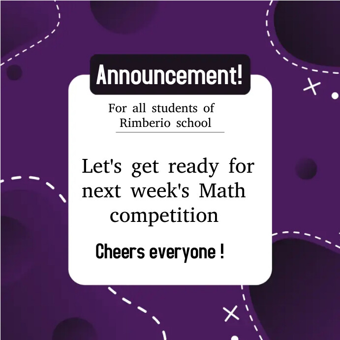 Classroom announcement Template | PosterMyWall