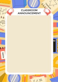 Classroom Announcement Template | PosterMyWall