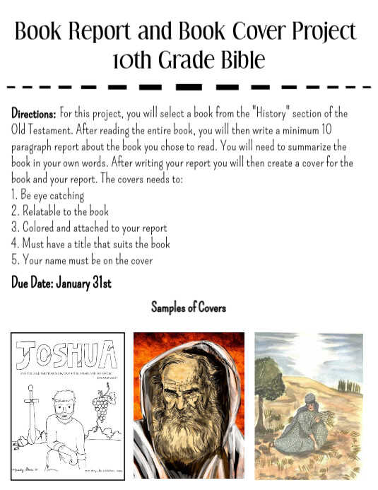 Classroom Book Report Assignment Flyer (us Letter) Template | PosterMyWall