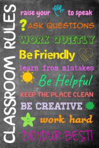 150 Classroom Rules Customizable Design Templates