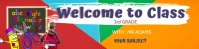 classroom Banner 2' × 8' template