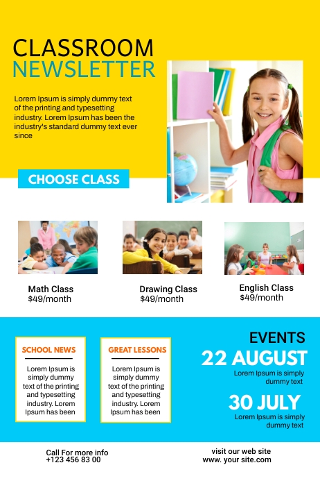 Class Poster Example CLASSROOM Template | PosterMyWall