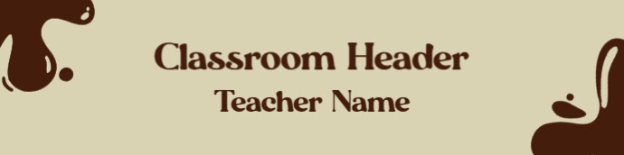 Classroom Header แบนเนอร์ห้องเรียน Google template