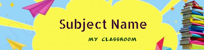 Classroom Header Template | PosterMyWall