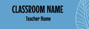 Blå Classroom Banner Twitter-Kopfzeile Template