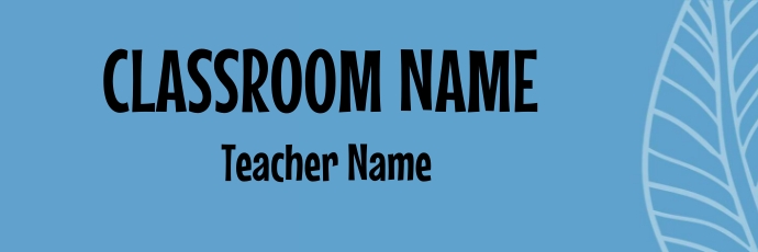 Classroom Header Template | PosterMyWall