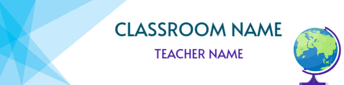 Lesson Header Footer Design classroom Header Template | PosterMyWall