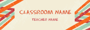 Classroom Header Twitter-Kopfzeile template