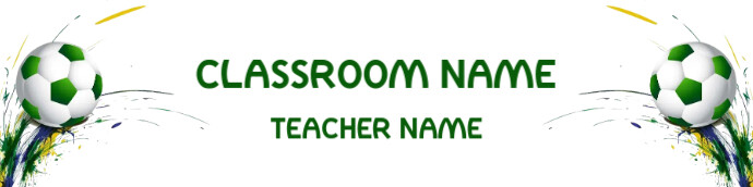 Classroom Header แบนเนอร์ห้องเรียน Google template