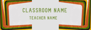 Hvid Classroom Announcement Twitter-Kopfzeile Template