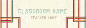 Kuning Classroom Banner Twitter Banner Template