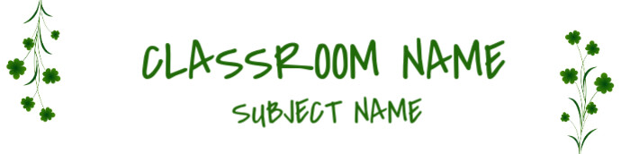 School Header Example Classroom Header Template | PosterMyWall