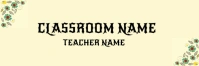 Classroom Header Intestazione di Twitter template