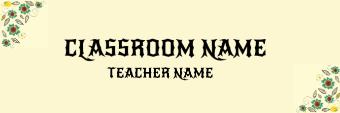 Classroom Header Template | PosterMyWall