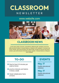Newsletter Examples Education Educational Newsletter Flyer Template | PosterMyWall
