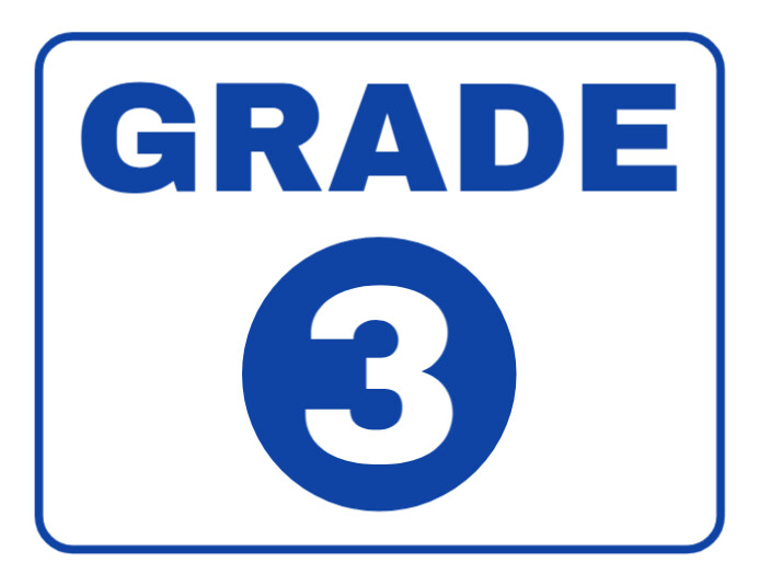 Classroom Number Sign Template Editable Printable School Grade Room Door Direction Poster Flyer (US Letter)