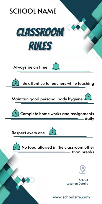 Classroom Rules Template | PosterMyWall