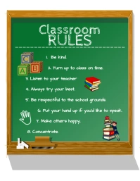 Classroom rules Ulotka (US Letter) template
