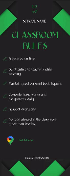 Classroom Rules Template | PosterMyWall