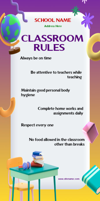 Classroom Rules Template | PosterMyWall