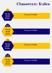 Rules Layout Format Classroom Rules Template | PosterMyWall