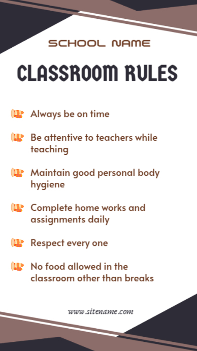 Classroom Rules Template | PosterMyWall