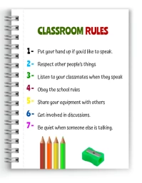 Classroom rules Flyer (US Letter) template