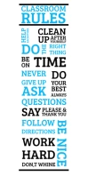 Classroom Rules Roll Up Banner 3' × 6' template