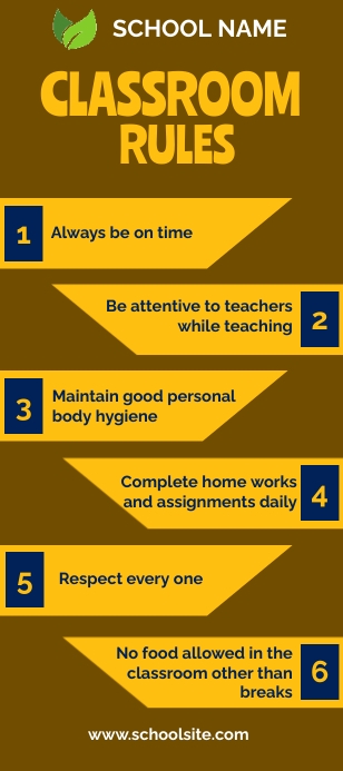 Classroom Rules1 Template | PosterMyWall
