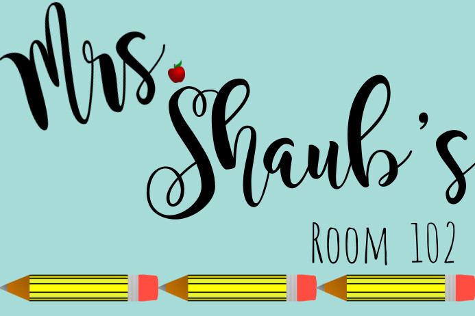 classroom-teacher-sign-template-postermywall for Free Printable Classroom Door Signs Classroom Teacher Sign Template | PosterMyWall for Free Printable Classroom Door Signs