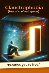 claustrophobia Poster template