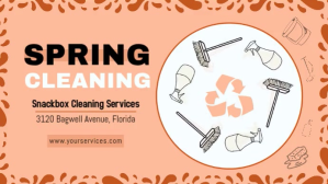Clay Spring Cleaning Display Banner template