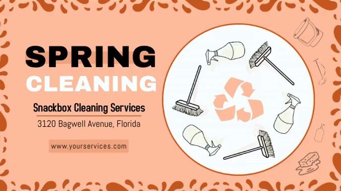 Clay Spring Cleaning Display Banner Template | PosterMyWall