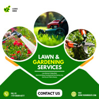 Clean & Bold Lawn Care Flyer – Easy to Edit Landscaping Services Template Post Instagram