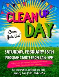 Clean Up Day Flyer template
