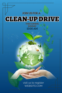 Clean up Drive poster template