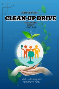 Clean up Drive poster Affiche template