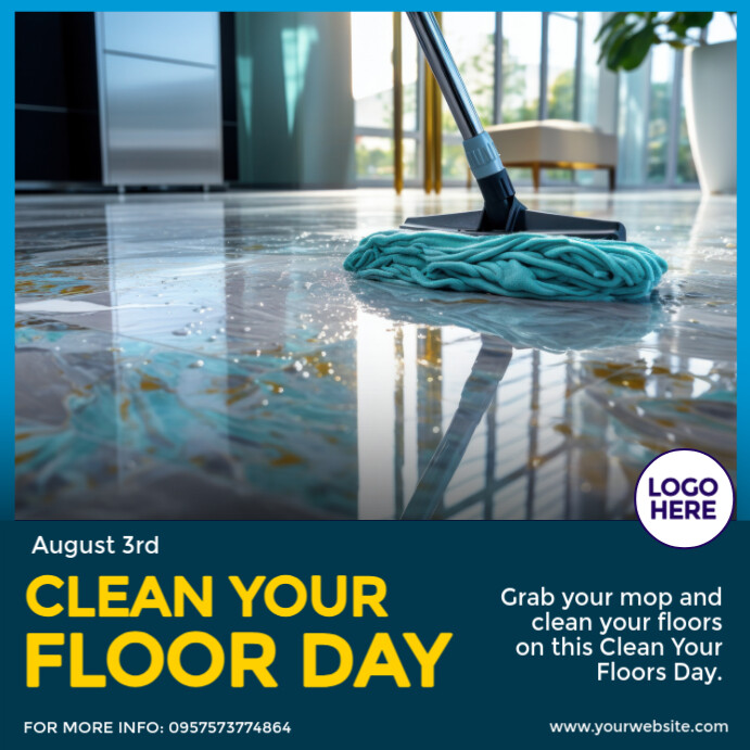 Clean Your Floors Day Instagram Post template