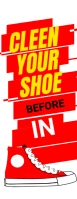 Clean Your Shoe Door Hanger Template Zawieszka na drzwi