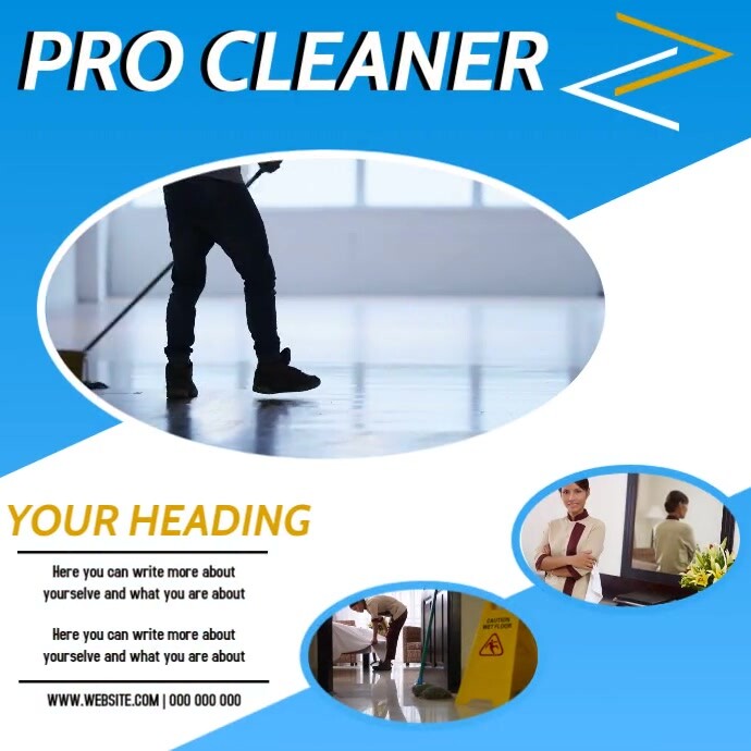 Cleaner Ads. Example Copy of CLEANER AD DIGITAL VIDEO SOCIAL MEDIA | PosterMyWall
