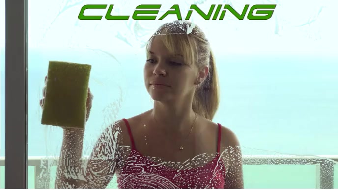 Cleaning ,Glass cleaning,Girl cleaning YouTube Thumbnail template